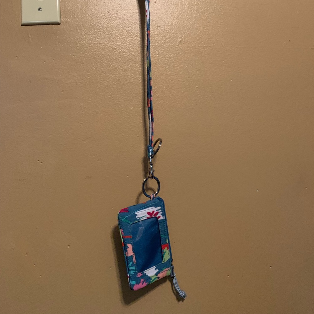 Vera Bradley Zip ID Case and Lanyard